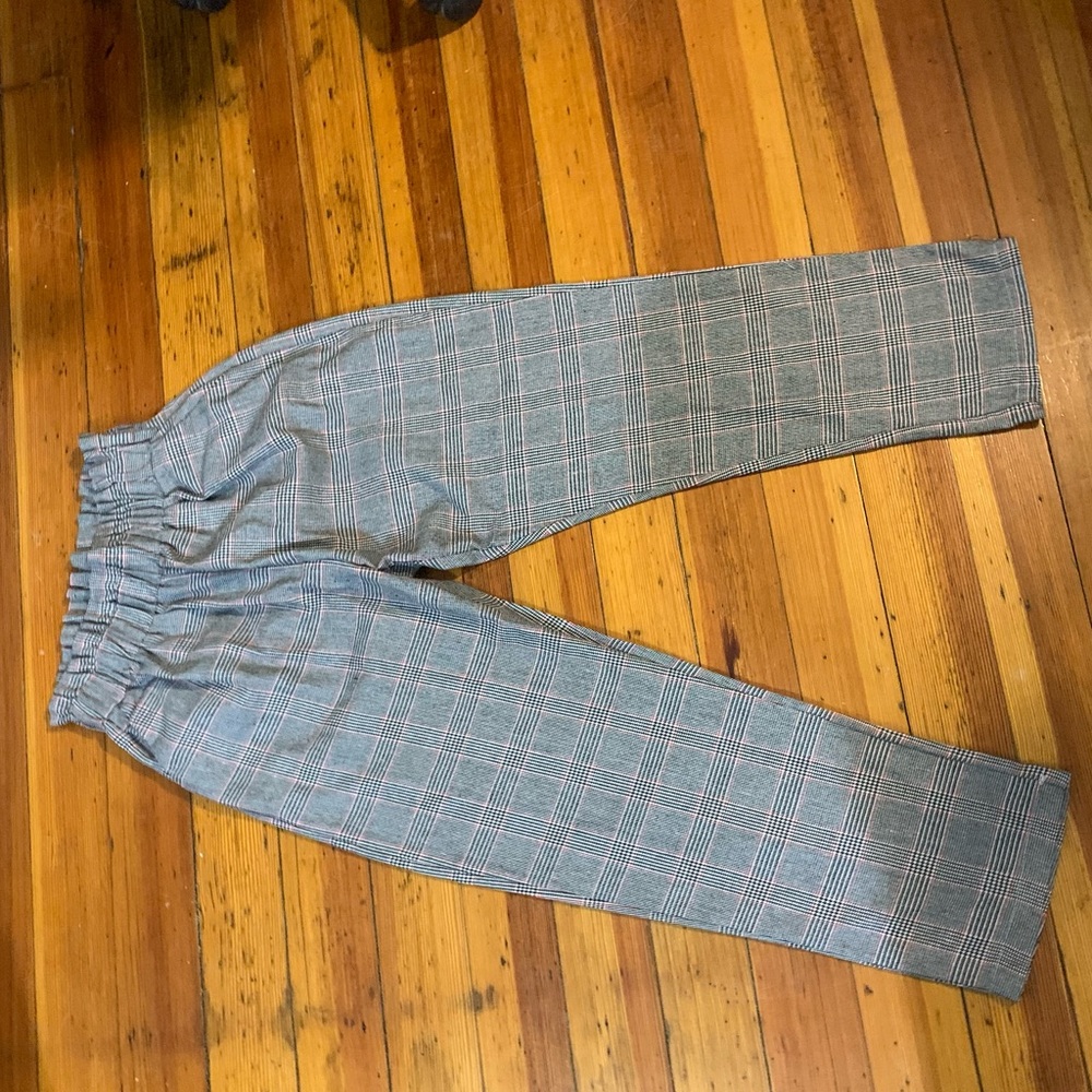 xl houndstooth pants with belt